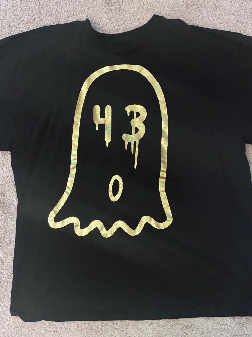 Hoonigan Ken Block and Guccighost Collab Black & Gold Ghost Tee Men’s XXL